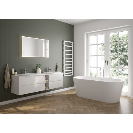 Oltens Vernal cabinet unit for wash basin 60 cm wall-mounted white gloss 60002000