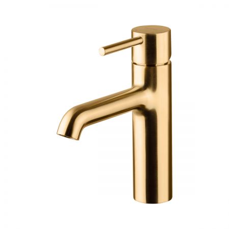 Oltens Molle Slim basin pillar mixer tap, brushed gold 32203810