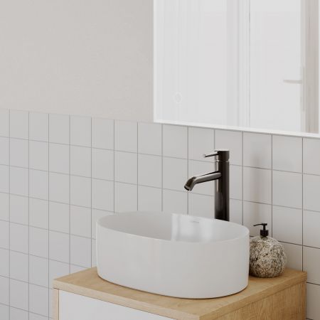 Oltens Lom Thin countertop washbasin 52x30 cm white 40328000