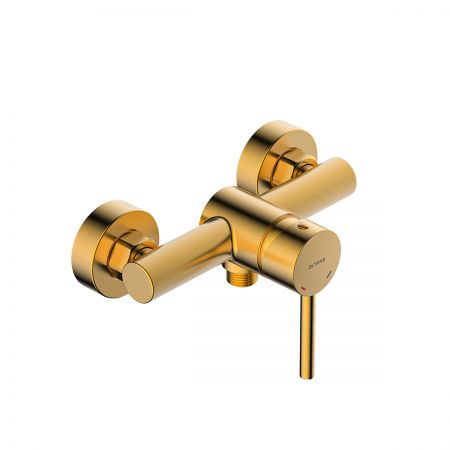 Oltens Molle wall-mounted shower mixer brushed gold 33000810