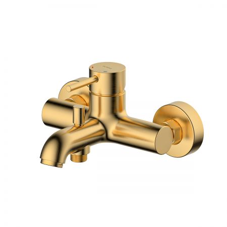 Oltens Molle wall-mounted bathtub and shower mixer brushed gold 34000810