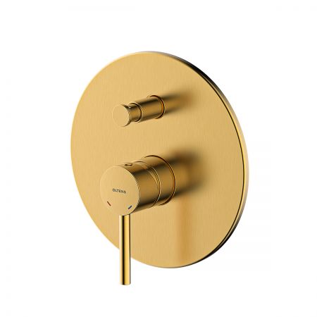 Oltens Molle concealed bathtub and shower mixer complete brushed gold 34100810