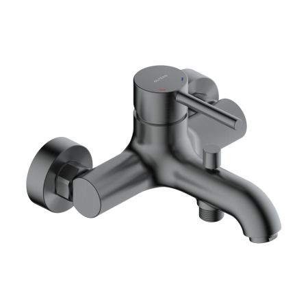 Oltens Molle wall-mounted bathtub and shower mixer graphite 34000400