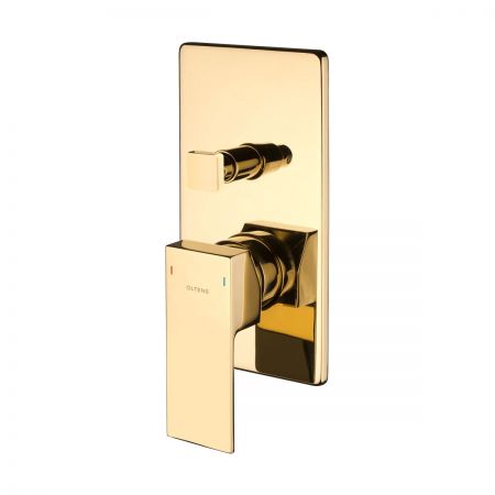 Oltens Gota concealed installation bath and shower set, glossy gold 36605800