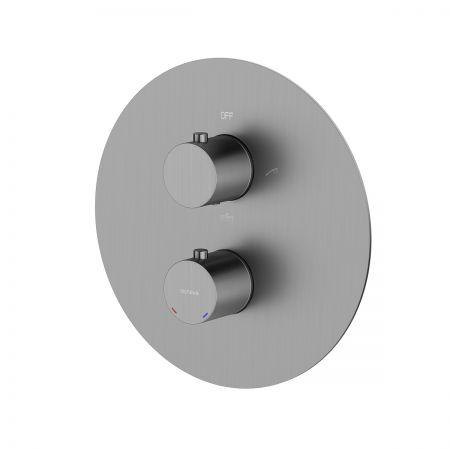 Oltens Katla bateria wannowo-prysznicowa termostatyczna podtynkowa grafit 34600400