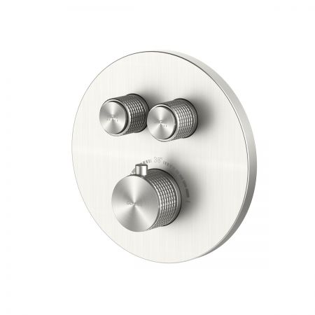 Oltens Onega bateria wannowo-prysznicowa podtynkowa termostatyczna nikiel 34601910