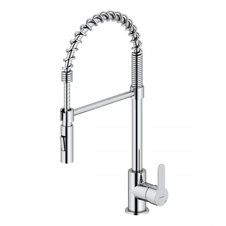 Oltens Duf standing kitchen mixer with pull-out spray head chrome 35203100