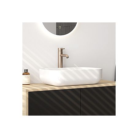 Oltens Josen Aufsatzwaschbecken 50x39,5 cm mit SmartClean-Schicht weiß 40805000