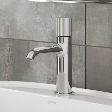 Oltens Hamnes pillar basin mixer tap chrome finish 32306100