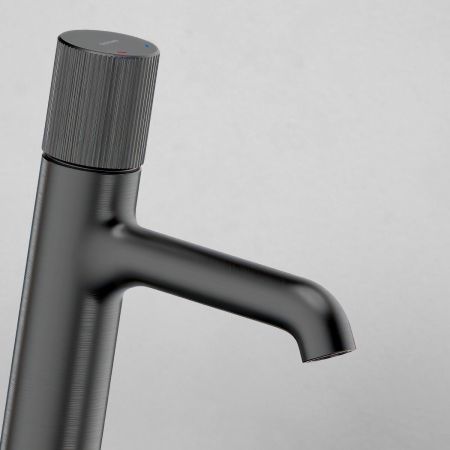 Oltens Hamnes pillar basin mixer tap, graphite 32202400