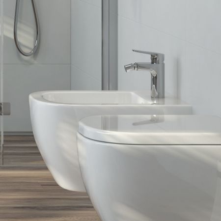 Oltens Vernal závěsný bidet s povrchovou úpravou SmartClean, bílý 46502000