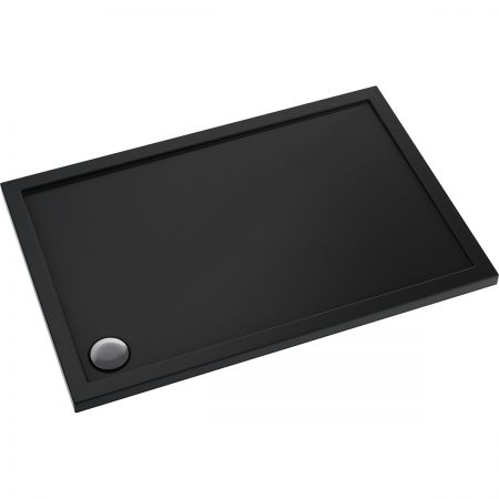 Oltens Superior shower tray 120x70 cm rectangular acrylic matte black 15001300