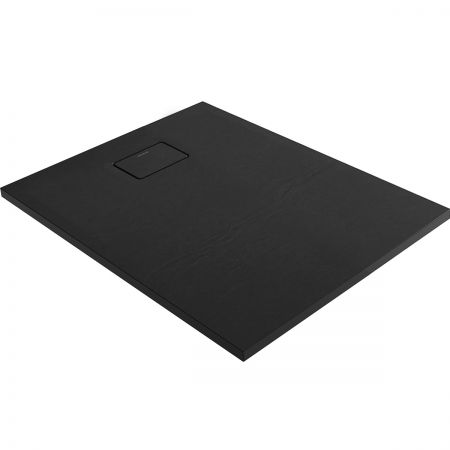 Oltens Bergytan rectangle shower tray 100x80 cm RockSurface black 15100300