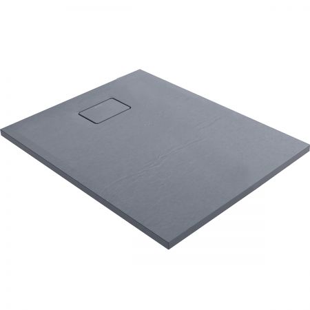 Oltens Bergytan rectangle shower tray 100x80 cm RockSurface grey concrete 15100700