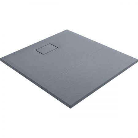 Oltens Bergytan rectangle shower tray 100x90 cm RockSurface grey concrete 15101700