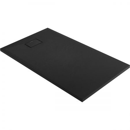 Oltens Bergytan rectangle shower tray 140x80 cm RockSurface black 15106300