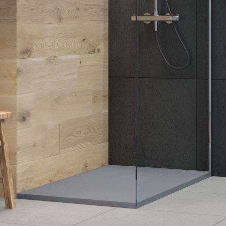 Oltens Bergytan obdélníková vanička 120 x 80 cm RockSurface, šedý beton 15103700