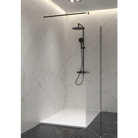 Oltens Bergytan rectangle shower tray 140x70 cm RockSurface white 15105000