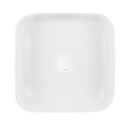 Oltens Hadsel countertop wash basin 38,5 cm square white 40307000
