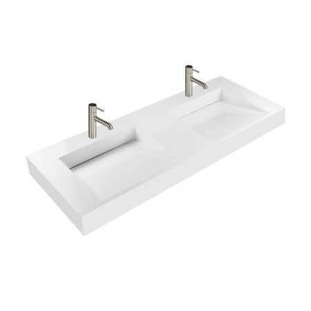 Oltens Stila umywalka 120x45 cm ścienna LavaForm biały połysk 40004000