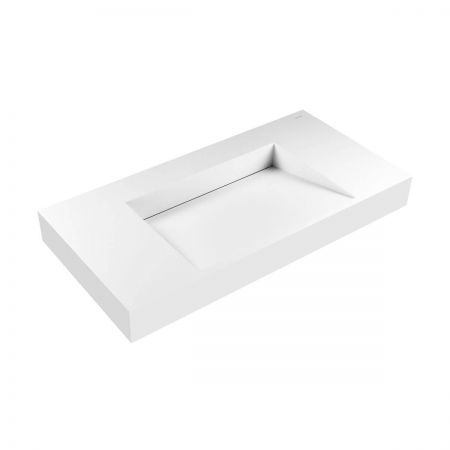 Oltens Stila Wall-Mounted Lavatory Basin 90x45 cm LavaForm, matte white 40002900