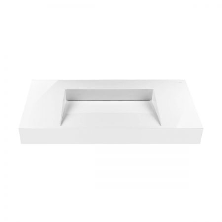 Oltens Stila umywalka 90x45 cm ścienna LavaForm biały połysk 40002000