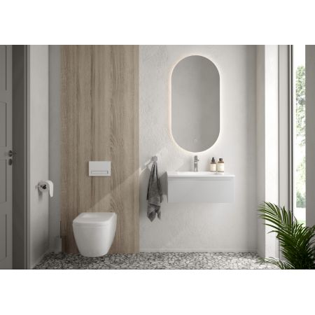 Oltens Torne przycisk spłukujący do WC biały/chrom/biały 57103000