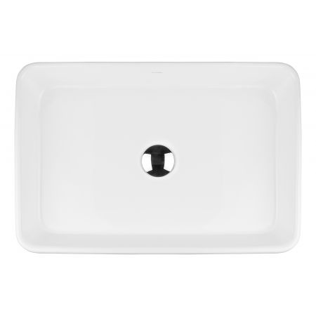 Oltens Lustra countertop wash basin 60,5x35 cm rectangular with SmartClean film white 40806000