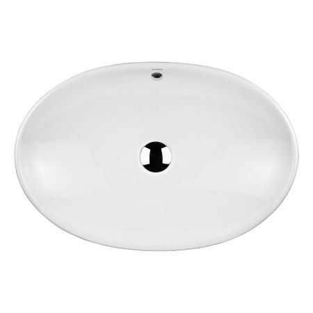 Oltens Sogne countertop wash basin 63x42 cm oval with SmartClean film white 40810000