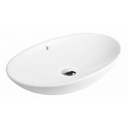 Oltens Sogne countertop wash basin 63x42 cm oval with SmartClean film white 40810000