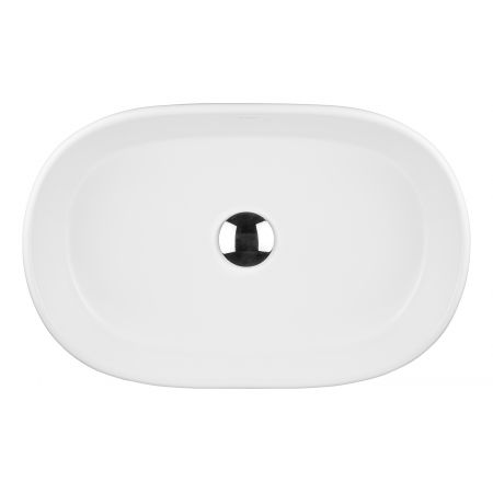 Oltens Lom countertop wash basin 55x34 cm oval white 40311000