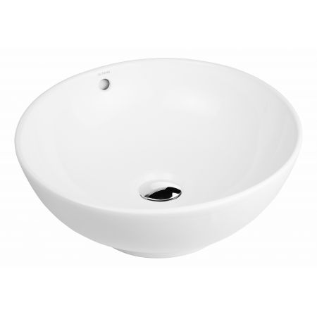 Oltens Fana countertop wash basin 42 cm round with SmartClean film white 40812000