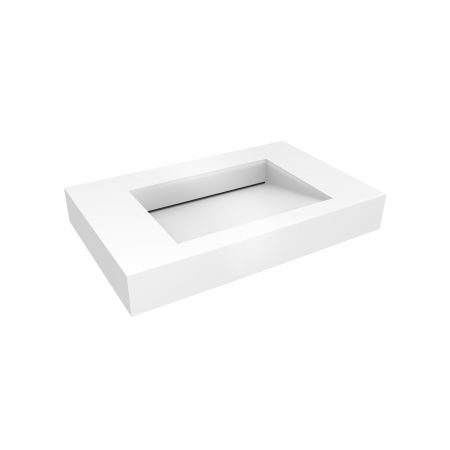 Oltens Stila umywalka 90x45 cm ścienna LavaForm biały połysk 40002000