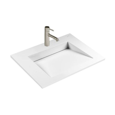 Zestaw Oltens Vernal szafka podumywalkowa 60 cm z umywalką Stila LavaForm szary mat/biały mat 68820700