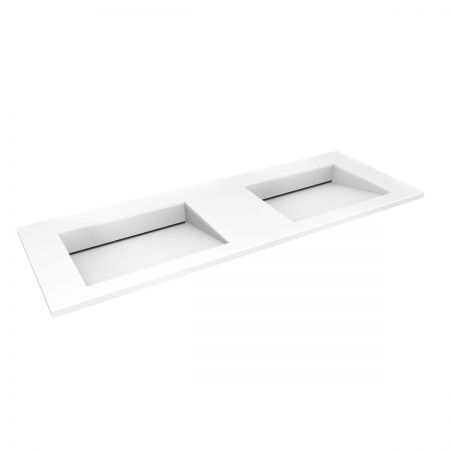 Oltens Stila umywalka 140x45 cm meblowa LavaForm biały połysk 40206000