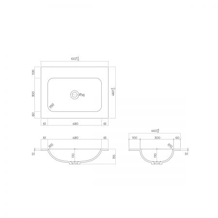 Oltens Kalla umywalka 60,2x46 cm meblowa LavaForm biały mat 40207900