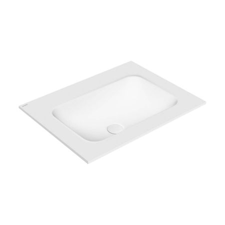 Oltens Lun Rila set: 60 cm vanity unit with Kalla LavaForm washbasin in oak/matt white 68769060