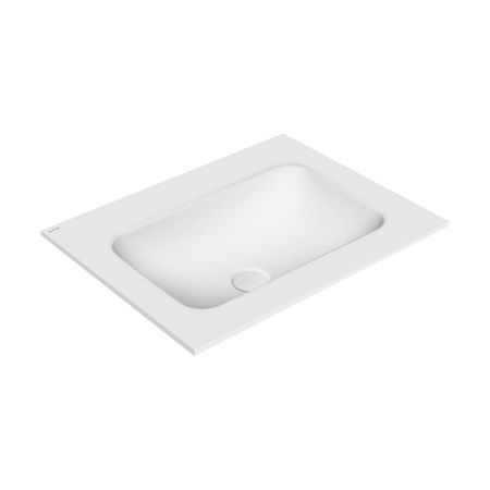 Oltens Lun Rila set: 60 cm vanity unit with Kalla LavaForm washbasin in oak/matt white 68771060