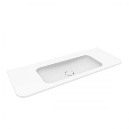 Oltens Hamnes umywalka 120x46,1 cm prostokątna meblowa PureSurface biały mat 40215900