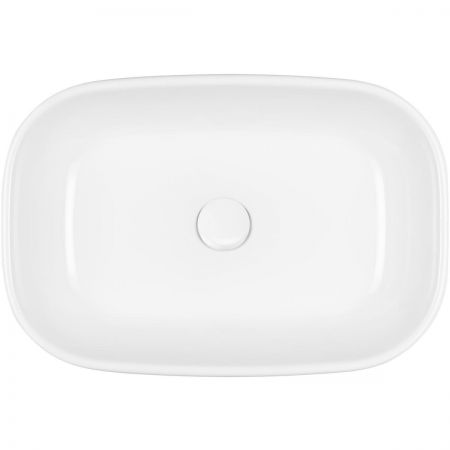 Oltens Jurong umywalka 54x36 cm nablatowa z powłoką SmartClean biała 40804000
