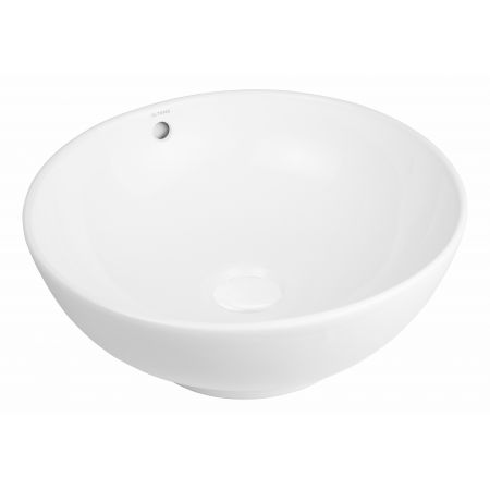 Oltens Fana countertop wash basin 42 cm round white 40312000