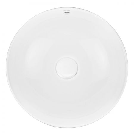 Oltens Fana countertop wash basin 42 cm round white 40312000