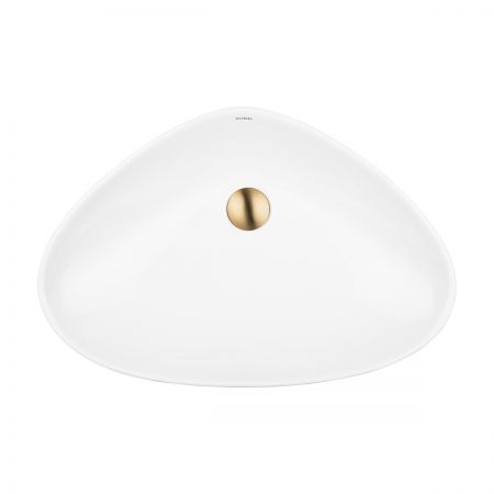 Oltens Vala countertop basin 59x39 cm with SmartClean coating, white 40825000