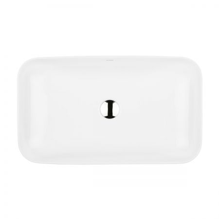 Oltens Hadsel umywalka 61x35 cm nablatowa prostokątna biała 40326000