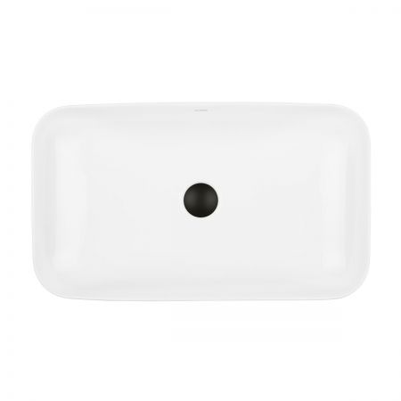 Oltens Hadsel umywalka 61x35 cm nablatowa prostokątna biała 40326000