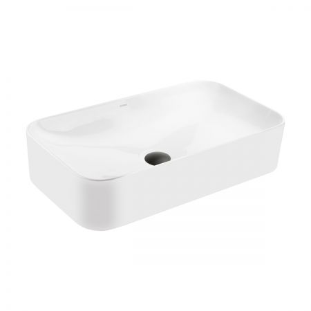 Oltens Hadsel umywalka 61x35 cm nablatowa prostokątna biała 40326000