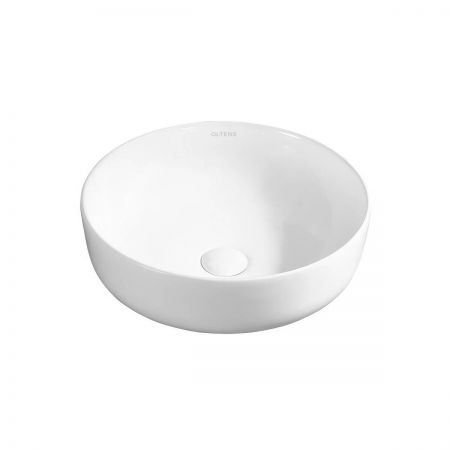 Oltens Svale countertop washbasin 41x41 cm, round, with SmartClean Coating, white 40835000