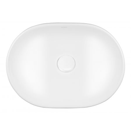 Oltens Hamnes countertop wash basin 47,5x34 cm oval with SmartClean film white 40809000