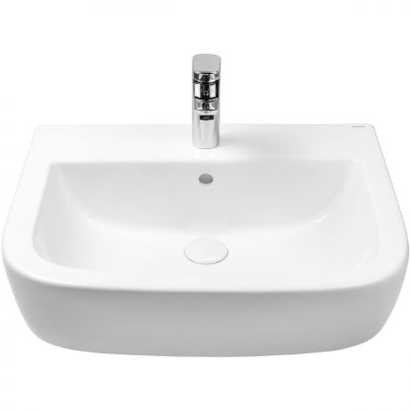 Oltens Vernal umywalka 56x45 cm wisząca biała 41002000