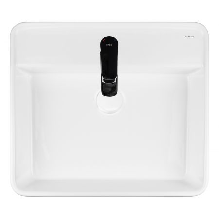Oltens Hyls countertop wash basin 58,5x44 cm rectangular with SmartClean film white 41810000